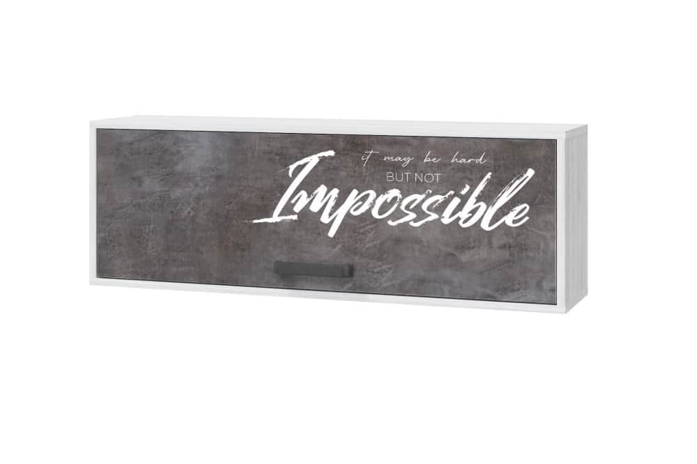 ОЛИВЕР, ясень анкор белый/камень темный с фотопечатью, норма