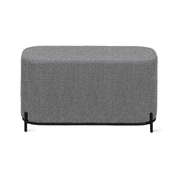 НИКА, Текстиль BRAVO cloud (серый букле), Цвет краски: Черный муар мат. RAL 9005, норма