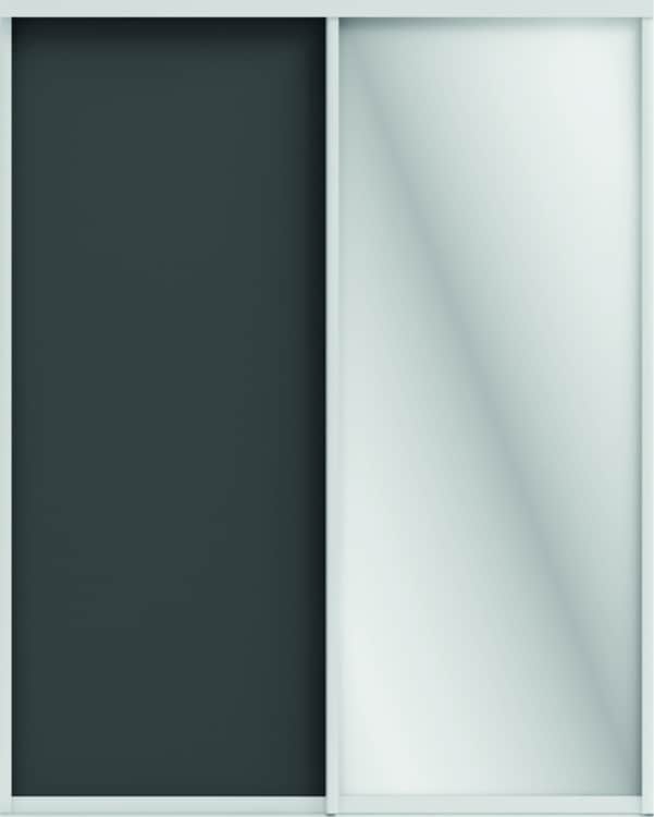 ОРИОН (ЗЕРКАЛО/ЛДСП), графит/профиль С хром, норма