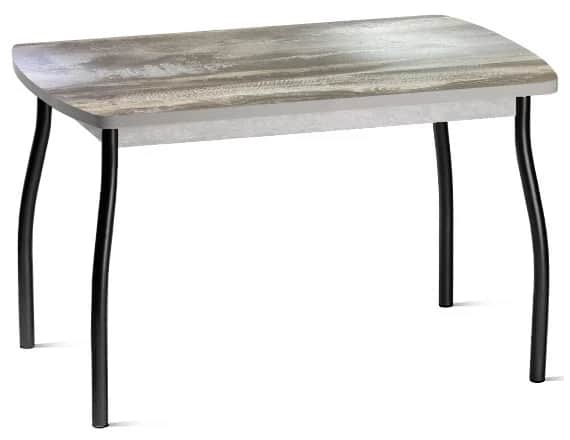 ГРАНД.4, столешница: лофт/каркас:Черная матовая (№1, D38 волна) (муар), Распродажа