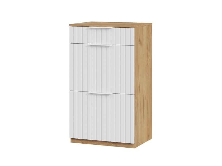 ХИЛТОН, Дуб Крафт золотой/Белый матовый, норма