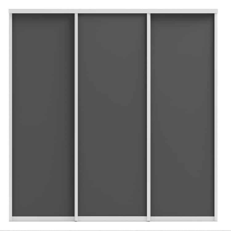 ОРИОН (ЛДСП), графит/профиль С хром, норма