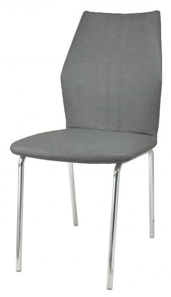 МОДЕНА, сиденье ткань Candy Grey/ каркас хром, Распродажа