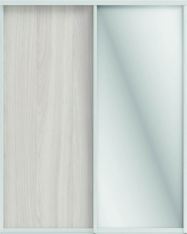 ОРИОН (ЗЕРКАЛО/ЛДСП), ясень светлый/профиль С хром, норма