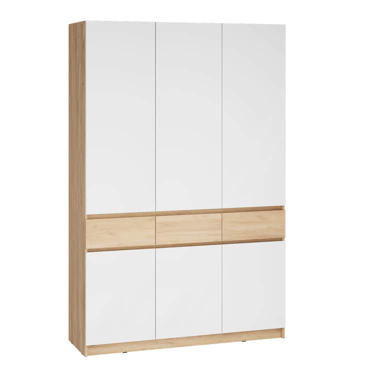 СТОУБИ, дуб крафт золотой/глянец белый, норма