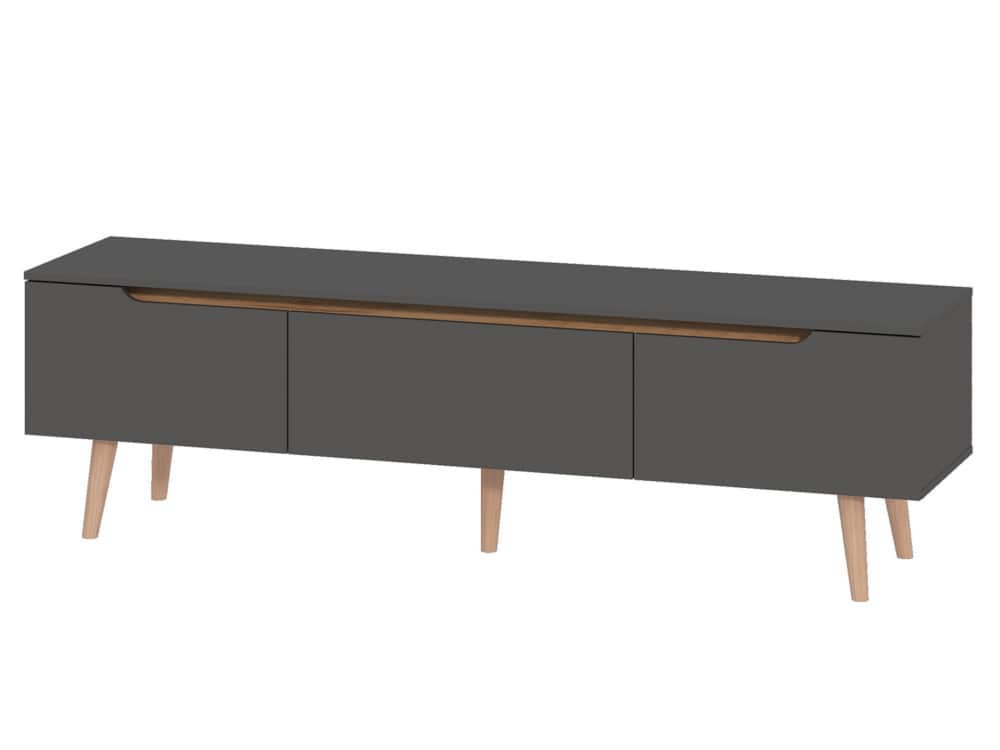 ТУМБА ТВ (АРТ. 6-56034) 1800Х430Х520ММ, Дуб крафт золотой/Графит, Распродажа