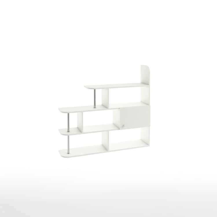 ПОЛКА №1 (1200*270*1100 ММ), белый шагрень, Пакетов 2, Распродажа