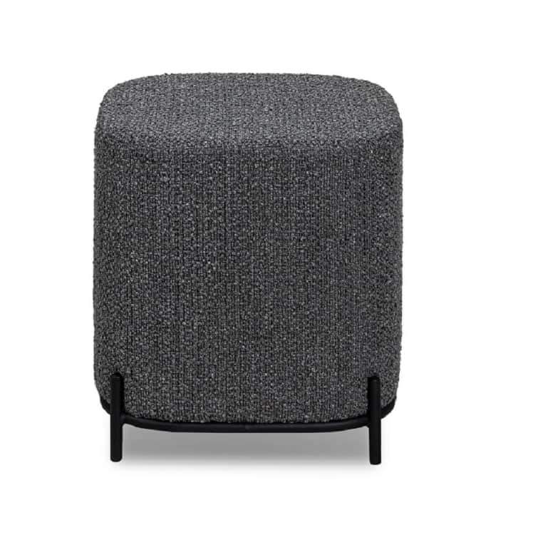 НИКА, Текстиль BRAVO cloud (серый букле), Цвет краски: Черный муар мат. RAL 9005, норма