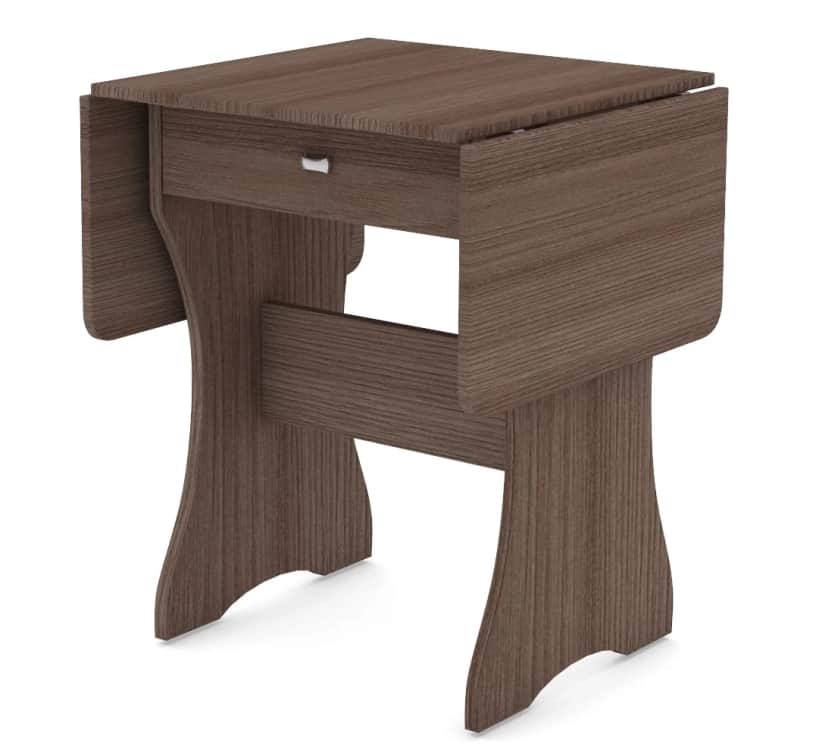 СТОЛ РАСКЛАДНОЙ С ЯЩИКОМ 600/1200*570*750, шимо темный, норма