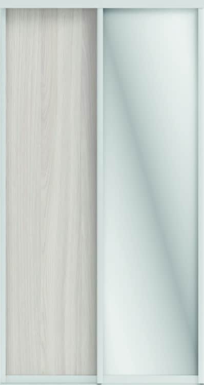 ОРИОН (ЗЕРКАЛО/ЛДСП), ясень светлый/профиль С хром, норма