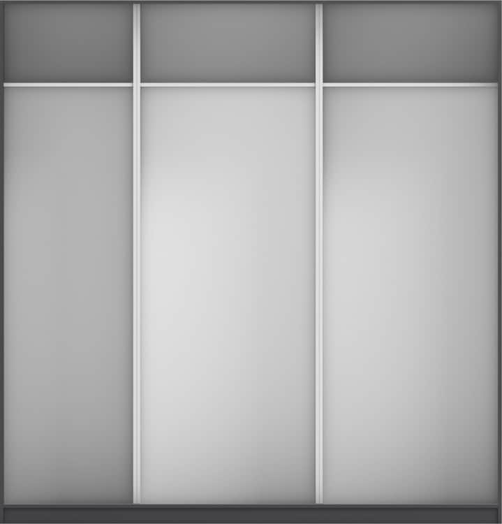 КОРПУС ШКАФА 2200*600*2300 ММ С АНТРЕСОЛЬНЫМИ ПОЛКАМИ, Корпус: ГРАФИТ, Наполнение: БЕЛЫЙ шагрень, норма