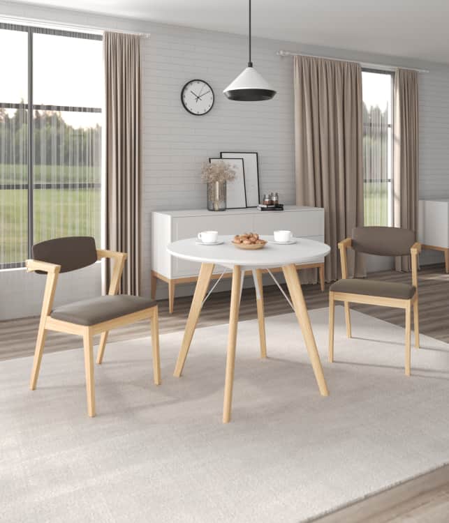 АМАДЕО-3/КОЛУМБИЯ, белый матовый / металл белый / светлое дерево, норма