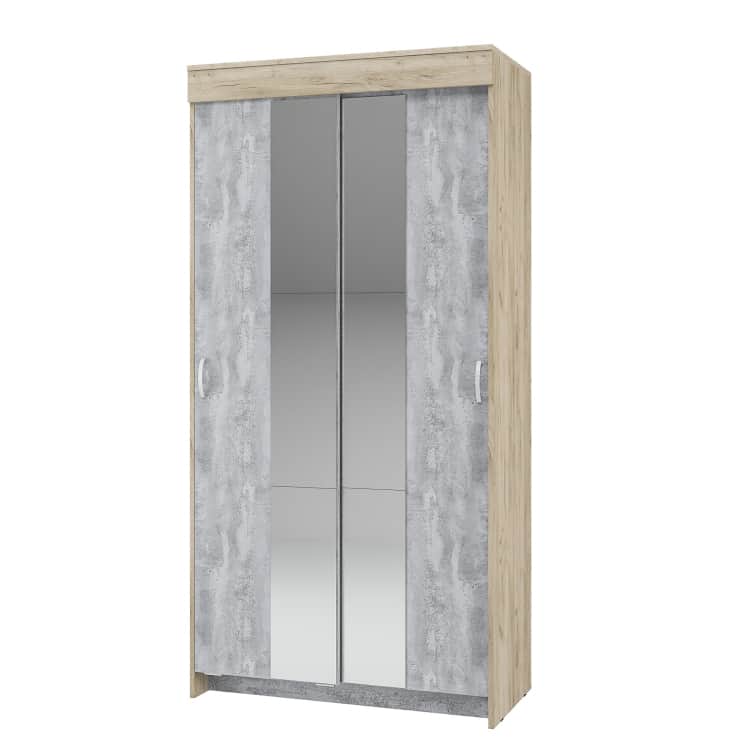 БАСЯ/БАССО, дуб крафт серый/бетонный камень NEW, норма