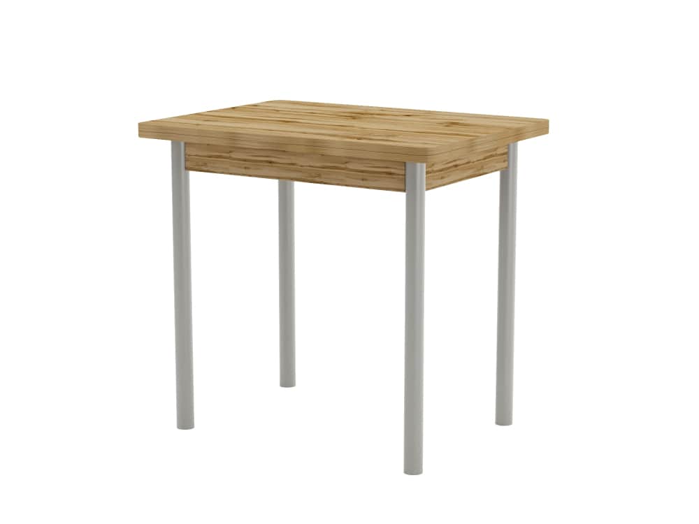 ДУЭТ СОР-4, столешница: Дуб вотан/ каркас: Алюминий RAL 9006, норма