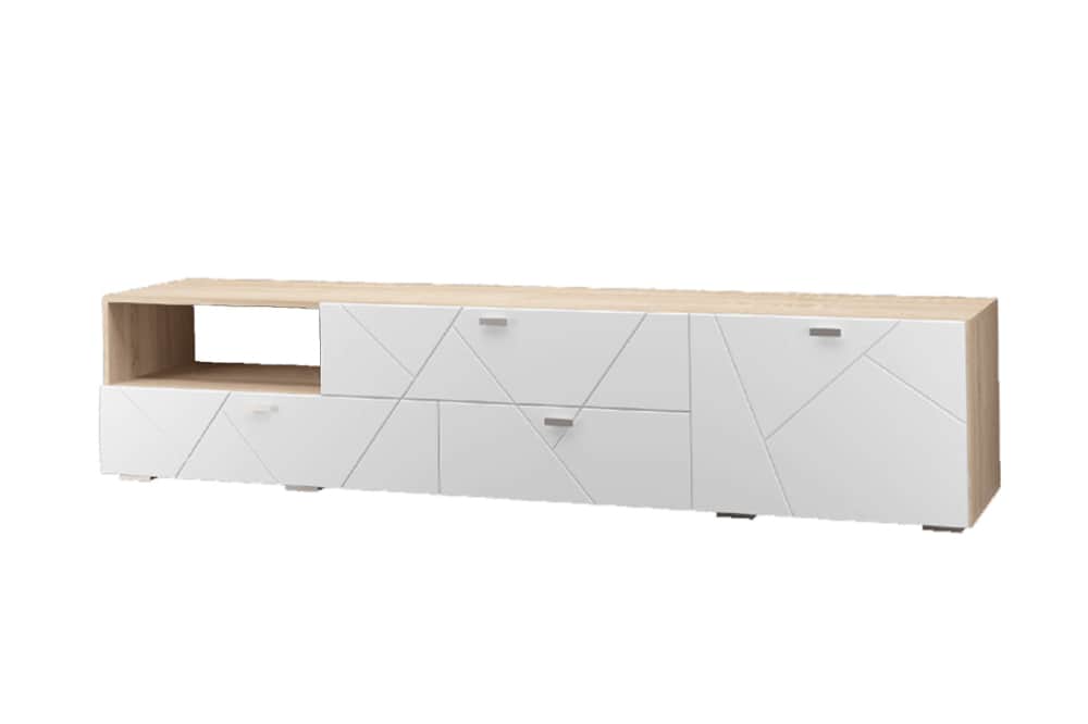 СКАЙЛАЙН, дуб сонома светлый/ белый шагрень, норма