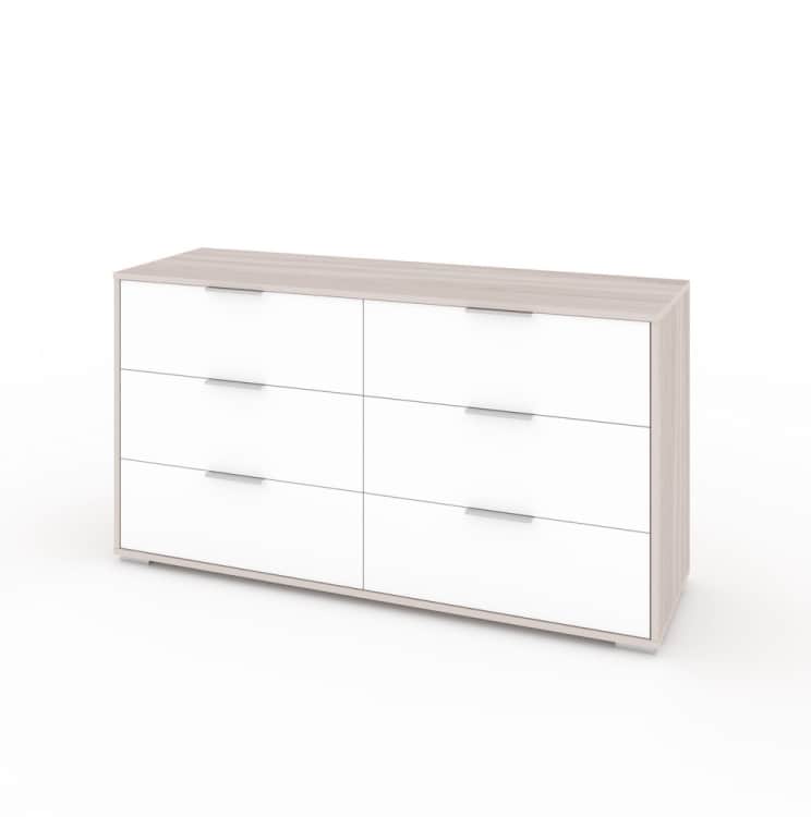 ЛАРС-6-1400, ясень светлый/белый шагрень, ручка СА-1, цвет - металлик, норма