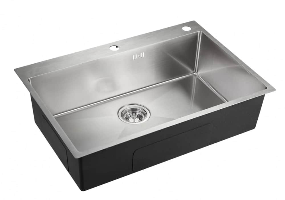 EMAR EMB-125А, МОЙКА ВРЕЗНАЯ 740*500ММ, Сатин (PVD Nano Satine), норма