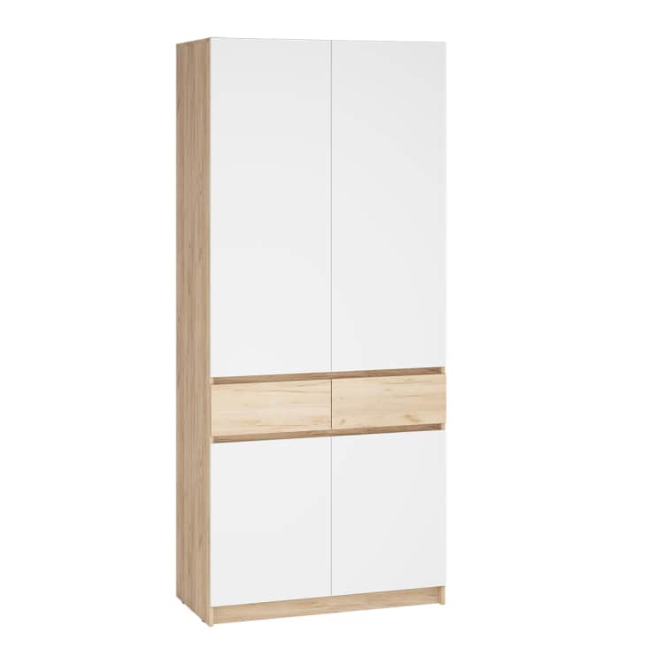 СТОУБИ, дуб крафт золотой/глянец белый, норма