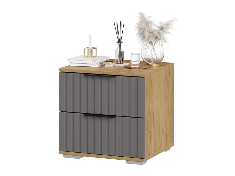 ХИЛТОН, дуб крафт золотой/графит матовый, норма