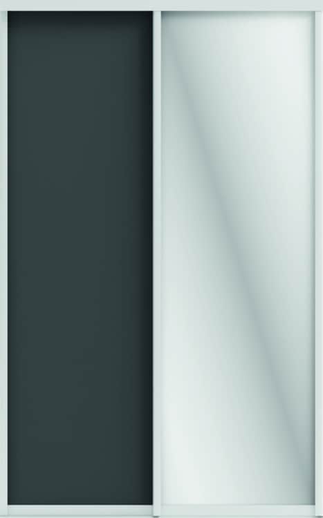 ОРИОН (ЗЕРКАЛО/ЛДСП), графит/профиль С хром, норма