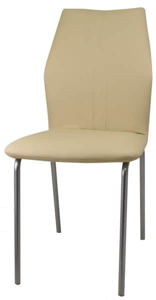 МОДЕНА, сиденье к/з Santorini 0415 (крем)/ каркас хром, Распродажа