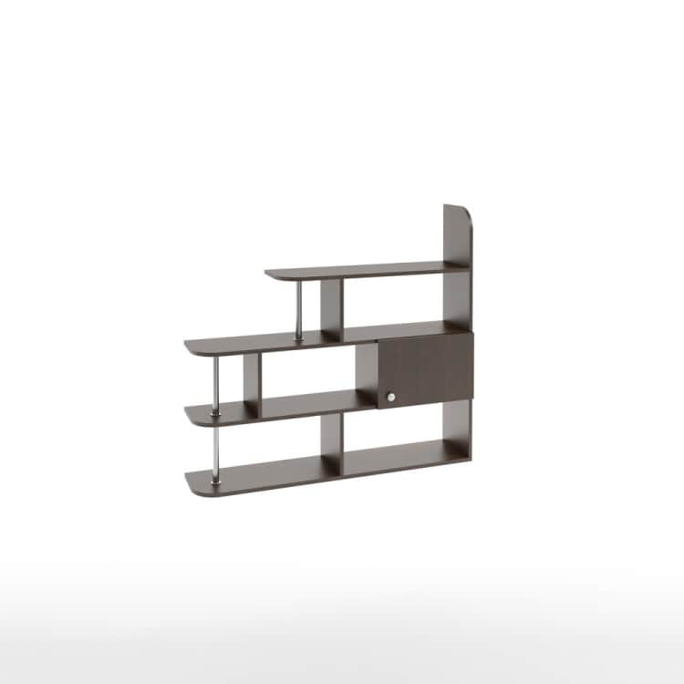 ПОЛКА №1 (1200*270*1100 ММ), венге темный, Пакетов 2, Распродажа