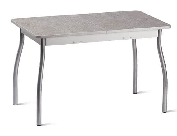 ОРИОН.4, столешница: Пластик Серый камень/каркас: алюминий (светло-серый), норма