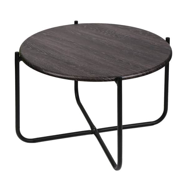 СТОЛ ЖУРНАЛЬНЫЙ (АРТ. HHST2) (650*650*430ММ), дуб шале/черный, Распродажа