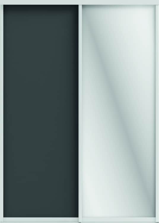 ОРИОН (ЗЕРКАЛО/ЛДСП), графит/профиль С хром, норма