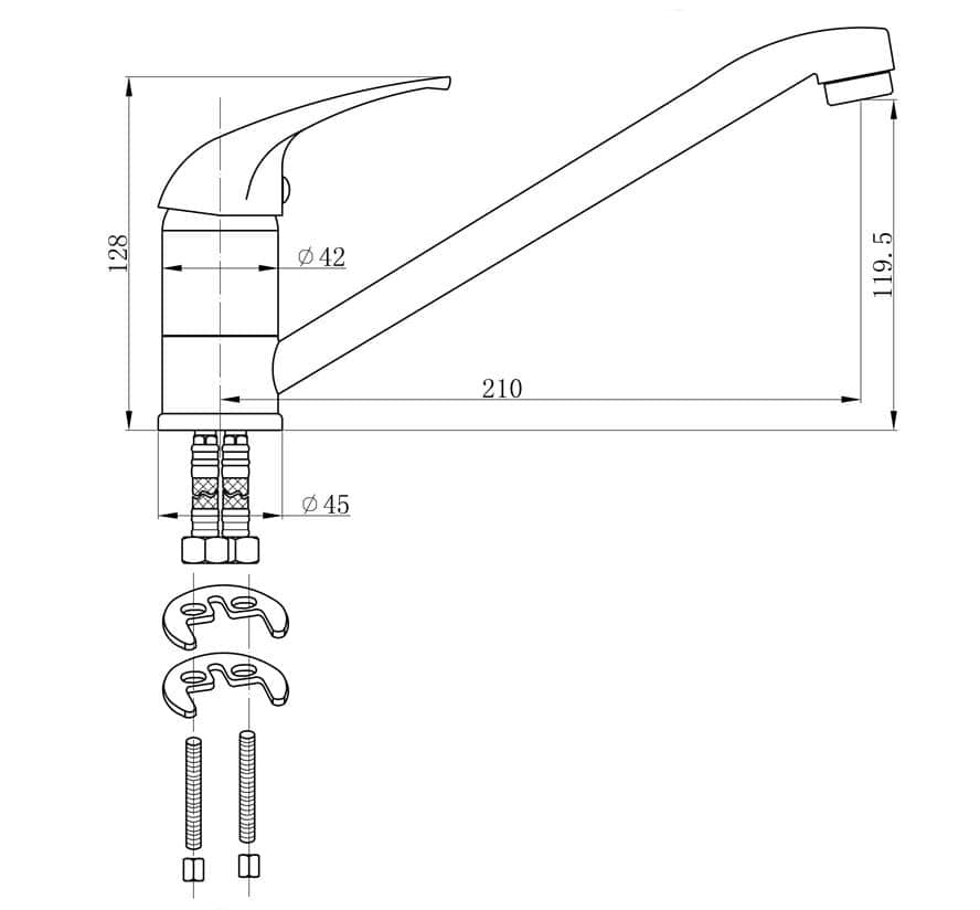 EMAR ГРАНИТ ЕС-3009, СМЕСИТЕЛЬ - изображение 2