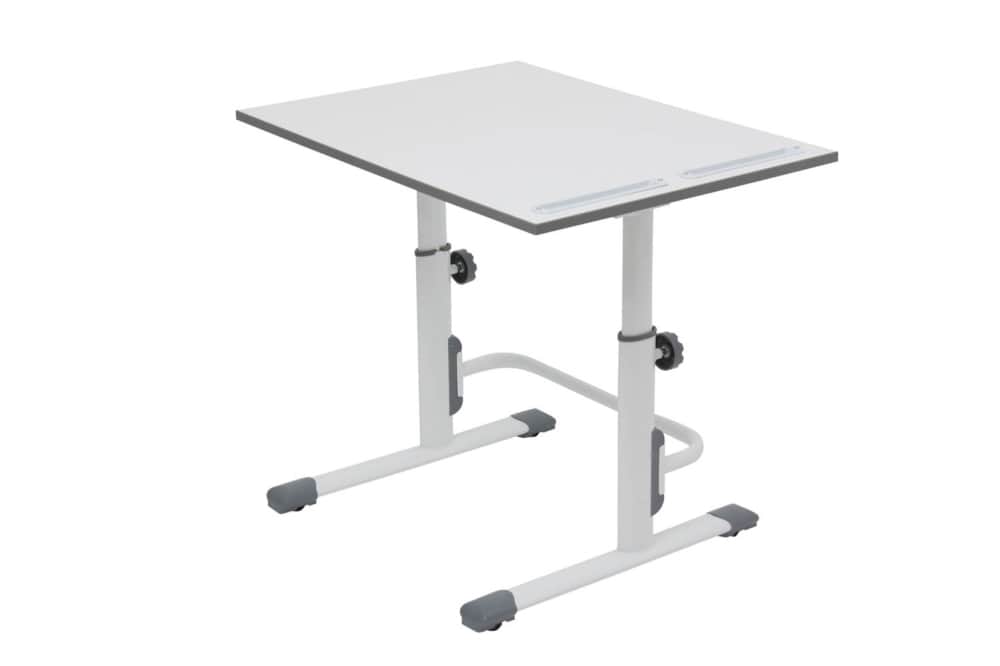 Стол компьютерный/письменный Растущая парта-трансформер Plini kids Simple M1 75*55 см, белый-серый - изображение 1