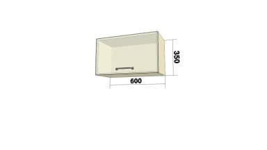 Шкаф с 1 откидной дверью (О) (ШхВхГ: 600x350x280) - изображение 2