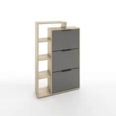 Тумба под обувь ТУМБА ПОД ОБУВЬ 3 ЯЩИКА (АРТ. ТО-6) (800*245*1264ММ) - изображение 1