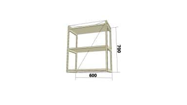 Открытая полка (ОПМ) (ШхВхГ: 600x700x300) - изображение 2