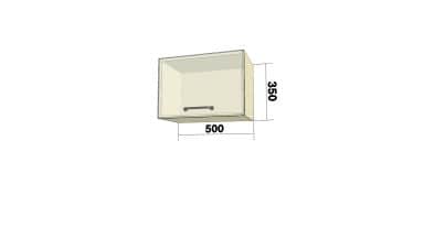 Шкаф с 1 откидной дверью (О) (ШхВхГ: 500x350x280) - изображение 2