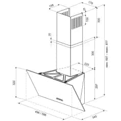 Вытяжка KRONA GABRIELE 500 BLACK РВ - изображение 2