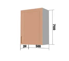 Шкаф кухонный КВАДРО (ПЕРСИК СОФТ) - изображение 1