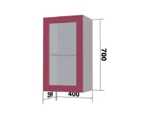Шкаф кухонный КВАДРО (ВИНОГРАД) - изображение 1