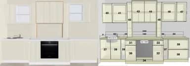 Кухонный гарнитур БАРИ (БЕЛЫЙ) - изображение 1