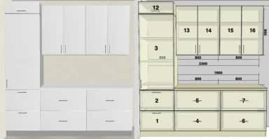 Кухонный гарнитур ОЛИВА (СНЕГ ГЛЯНЕЦ) - изображение 1