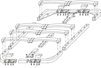 Решетка РЕШЕТКА 1600*2000ММ РАЗБОРНАЯ (АРТ. КО-15-02) + 5 НОЖЕК - изображение 4