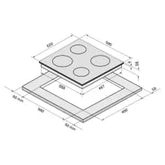 Варочные панели KRONA VENTO 60 IV B (IVORY ) - изображение 2