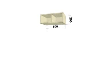 Открытая полка (ПЛД) (ШхВхГ: 500x200x300) - изображение 2