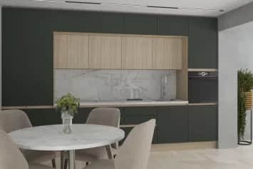 Фасад ЖЕНЕВА (ДУБ ПАЛЕРМОЗЕЛЕНЫЙ МАТОВЫЙ) - изображение 2