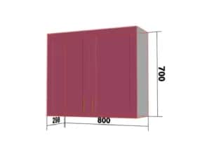 Шкаф кухонный КВАДРО (ВИНОГРАД) - изображение 1