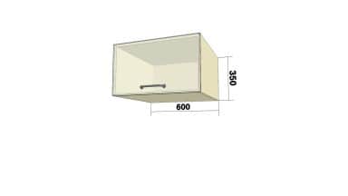 Шкаф с 1 откидной дверью (О (глуб.)) (ШхВхГ: 600x350x574) - изображение 2