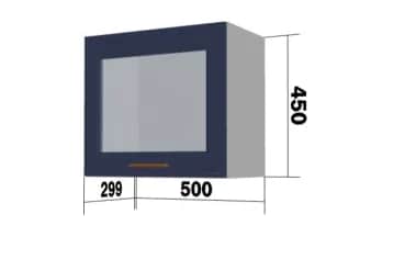 Шкаф кухонный КВАДРО (ЧЕРНИКА) - изображение 1