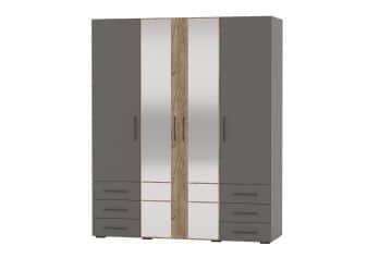 Шкаф для одежды и белья ШКАФ 4ДВ, 6ЯЩ. (АРТ. 4-75932) (1800*573*2164 ММ) - изображение 1