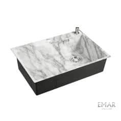 Мойки EMAR EMB-660 МОЙКА PVD ВРЕЗНАЯ 660*500*200ММ ДОЗАТОР В КОМПЛЕКТЕ - изображение 1