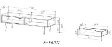 Тумба ТВ 6-56011 - изображение 5
